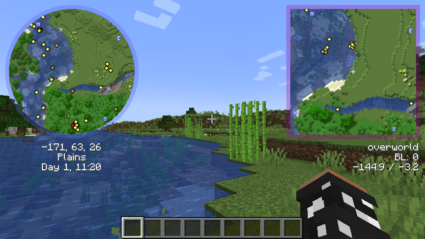 Descargar Minimap Addon para Minecraft Bedrock 1.21+